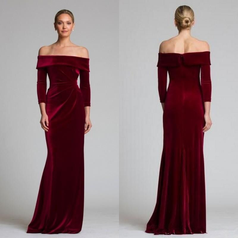 Off the Shoulder Evening Dresses