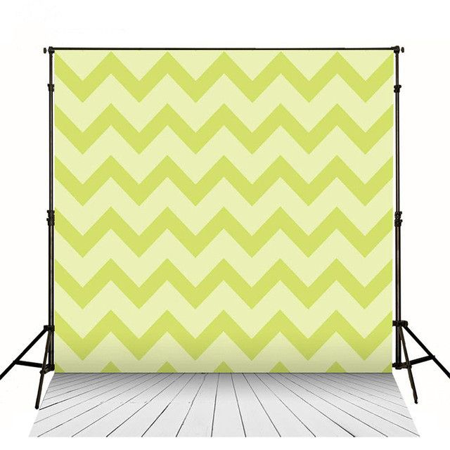 Light Green Chevron Backdrops 5x7ft Photography Back Drop Digital