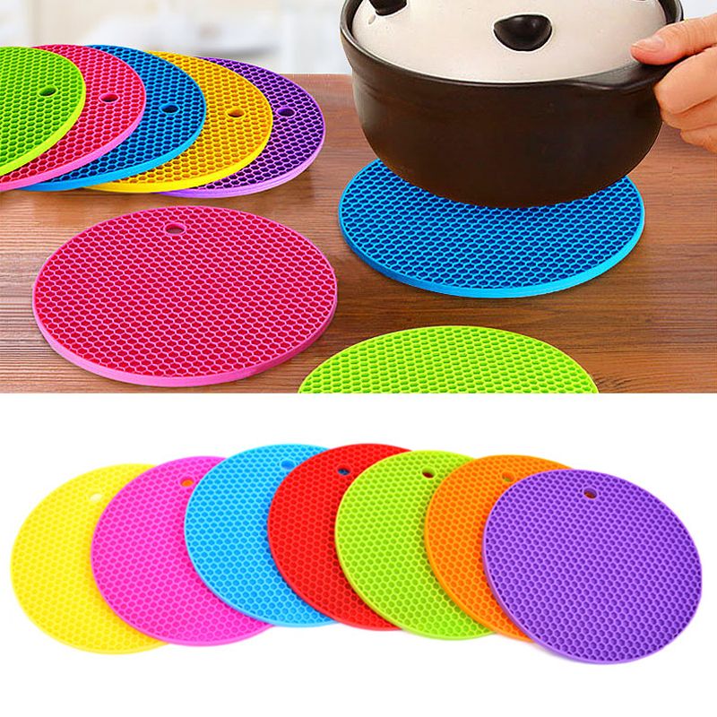 2018 New Arrival 18cm Round Silicone Non Slip Heat Resistant Mat 2018 New Arrival 18cm Round Silicone Non Slip Heat Resistant Mat Coaster Cushion Placemat Pot Holder Mix Color From Xumeng1688 2 02 Dhgate Com