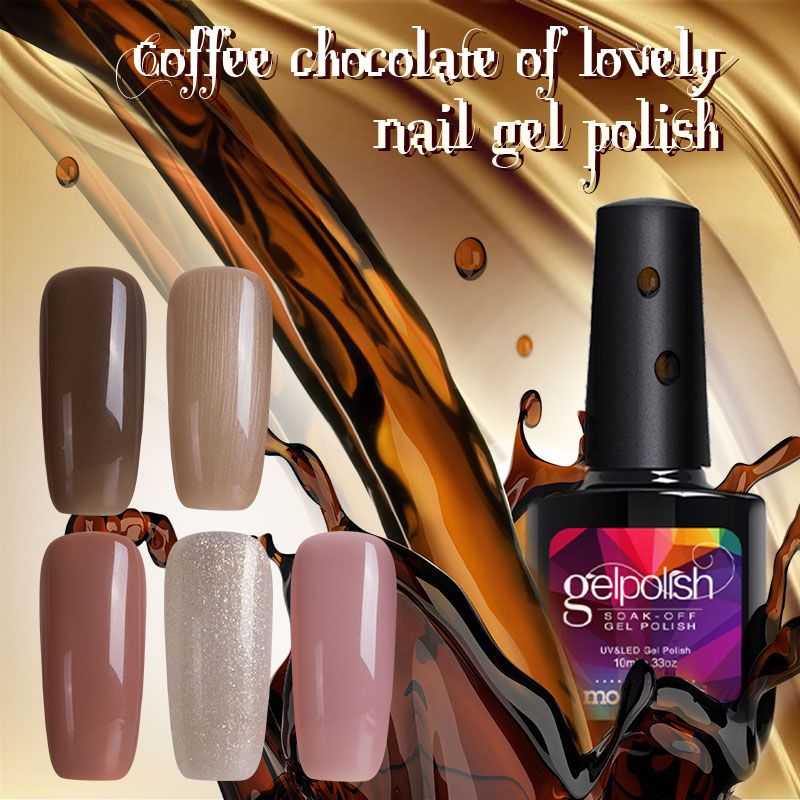Wholesale Hot Sale 10ml Coffee Chocolate Series Gel Polish Led Uv Wholesale Hot Sale 10ml Coffee Chocolate Series Gel Polish Led Uv