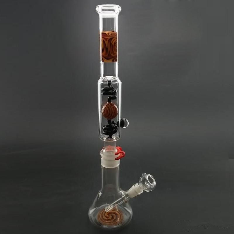 2019 Best Selling Glass Bongs Inline Vortex Percolator Water Bongs Oil