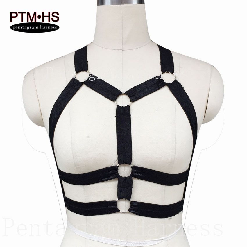 2018 Pentagram Harness| Pentagram Tops Harajuku Style Crop Tops Bustier ...