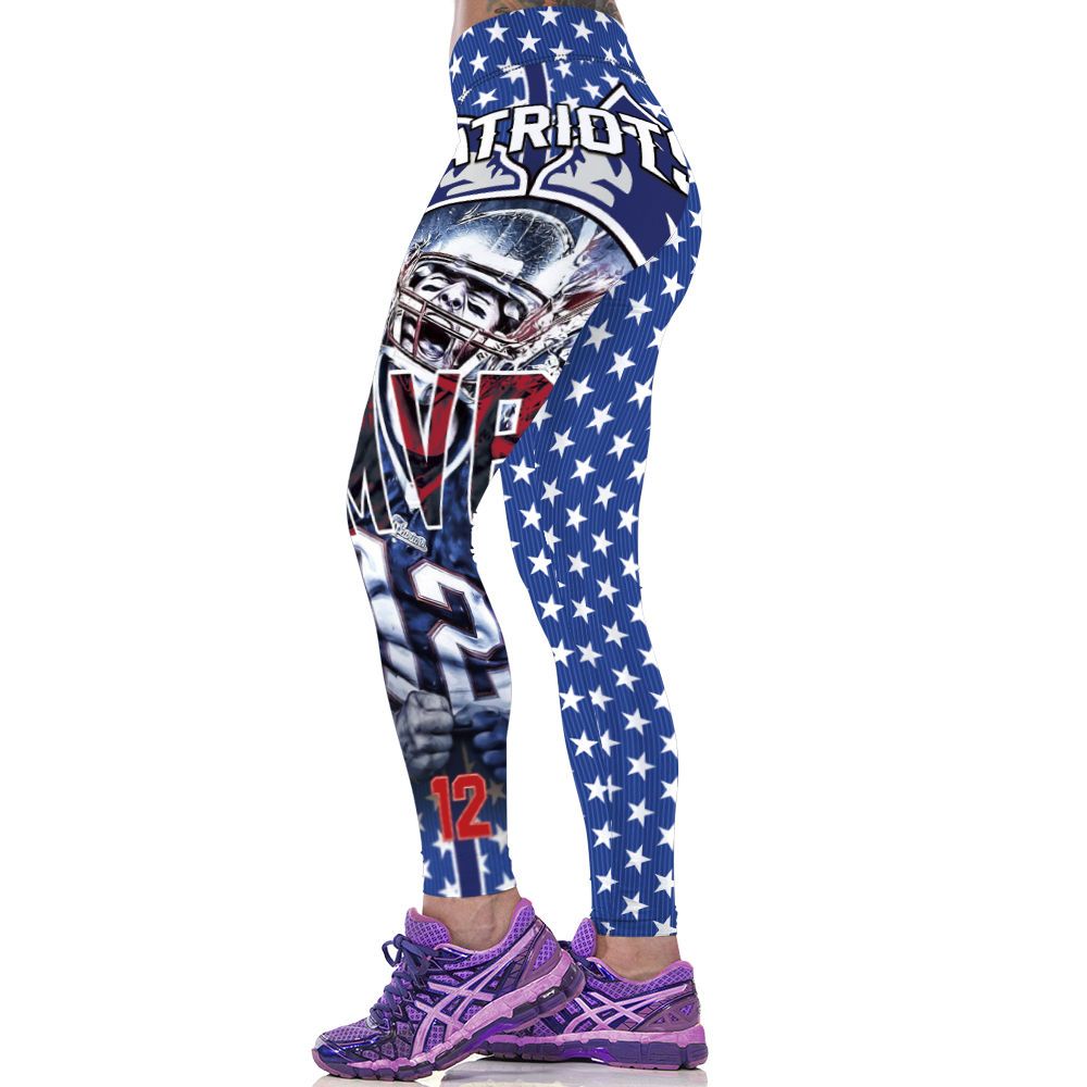 2020 Football Style Printed Leggings Joggers Pants Ladies Women Running ...