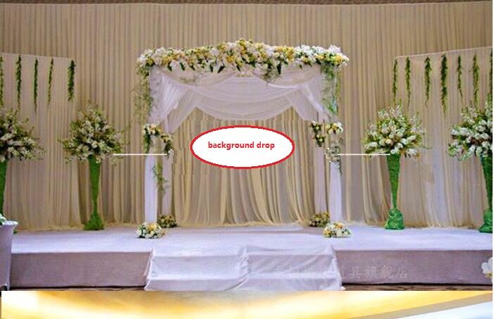 Compre Fondo De Cortina De Satén Drapeado Pilar Techo De Fondo