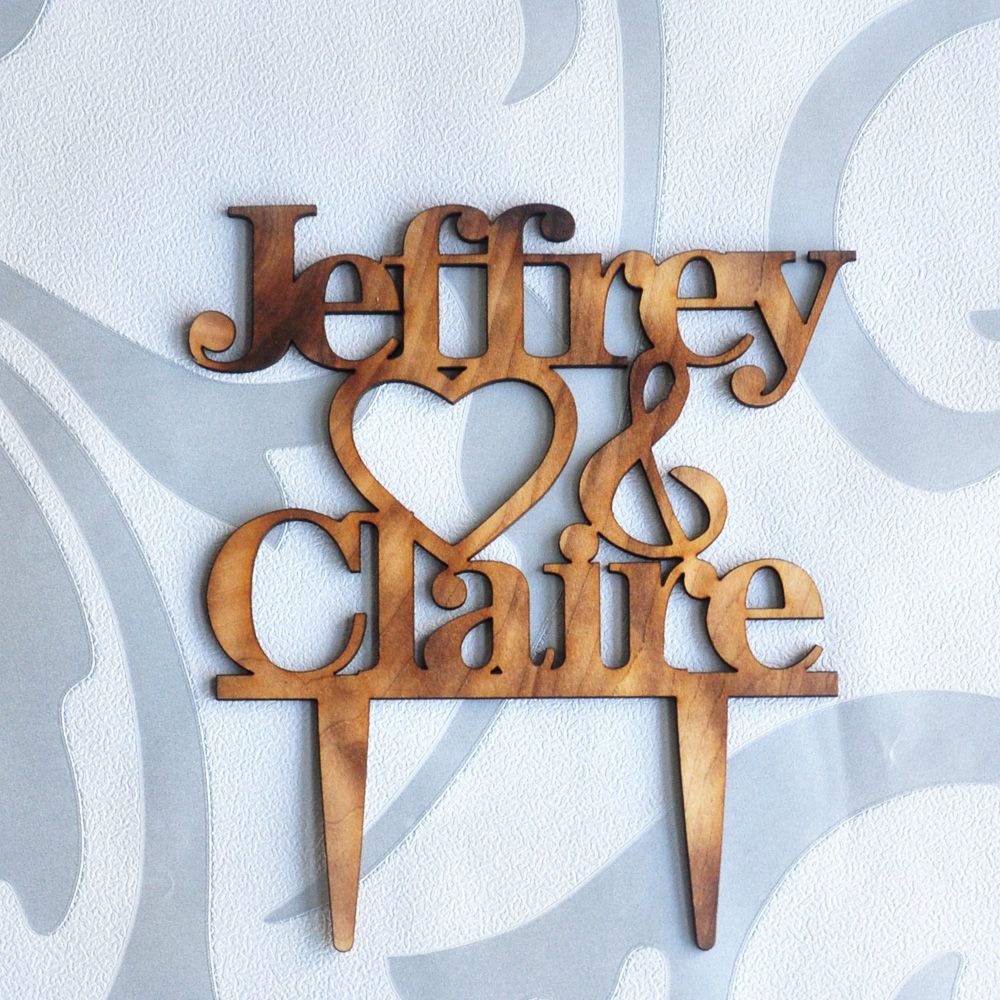 2018 Rustic Heart Wedding Cake Topper Personalized Bride And Groom Names Custom Wood From Hls21cn 804 2018 Rustic Heart Wedding Cake Topper Personalized Bride And Groom Names Custom Wood From Hls21cn 804