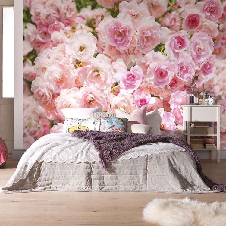 Bouquets Of Roses Wallpaper Modern Art Wall Mural Custom 3d Bouquets Of Roses Wallpaper Modern Art Wall Mural Custom 3d Girls Bedroom Living Room Hallway Beauty Salon Hotel Decor Free High