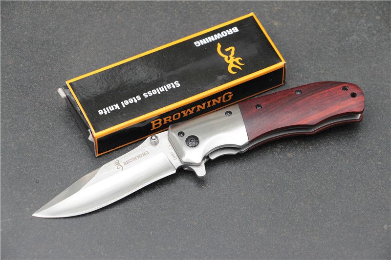Browning Da51 Folding Hunting Knife 440c Blade Survival Pocket Knives