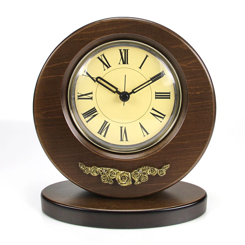 2019 Whole 2018 Wood Desk Clock Vintage Home Fashion Creative 2019 Whole 2018 Wood Desk Clock Vintage Home Fashion Creative European Klokken Circular Flower Decoration For The Living Room Kz204 From Dalihua