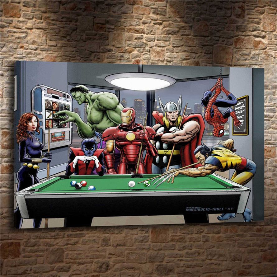 2019 Marvel Superheroes 1,Home Decor HD Printed Modern Art