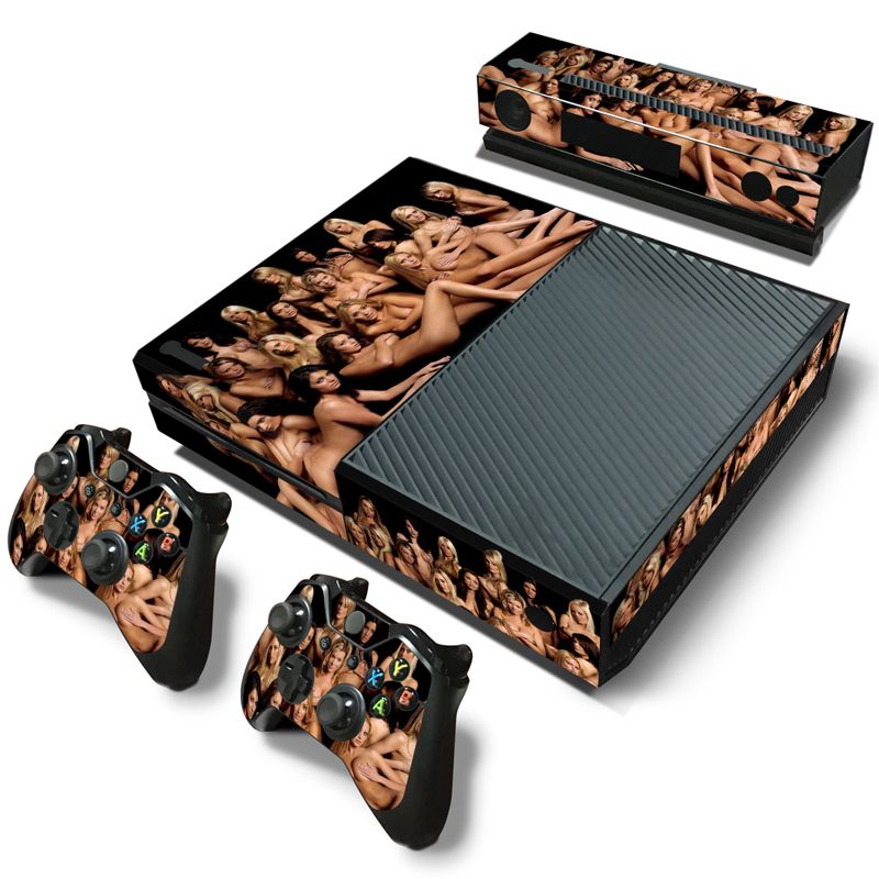 1Set Sexy Girl Carbon Fiber Skin Stickers For Playstation 