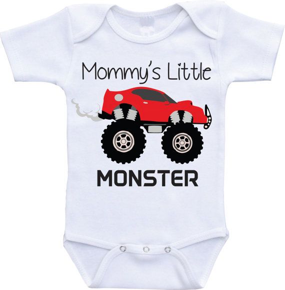 2018 Mommy S Little Monster Onesies Big Truck Car Onesie Baby And