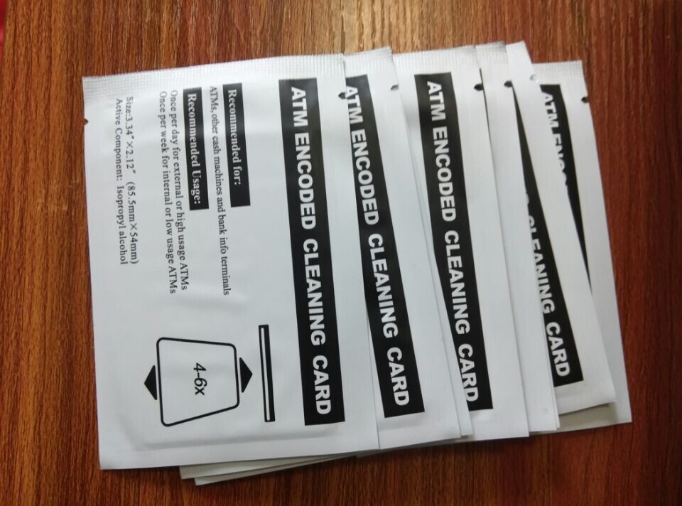 2021 ATM Cleaning Card With A Stripe In A Box From