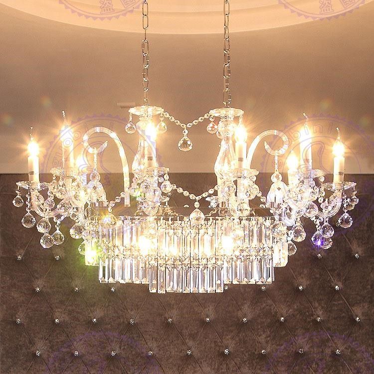 Ectangle Crystal Chandelier Light Fixture Used In Dinning Room Ectangle Crystal Chandelier Light Fixture Used In Dinning Room Length 110cm Guaranteed 100 Modern Hanging Lights Kitchen From Guobini