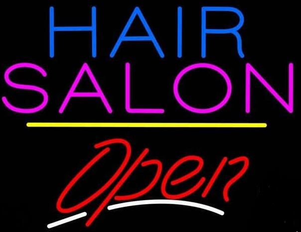 2019 New Hair Salon Open Glass Neon Sign Light Beer Bar ...