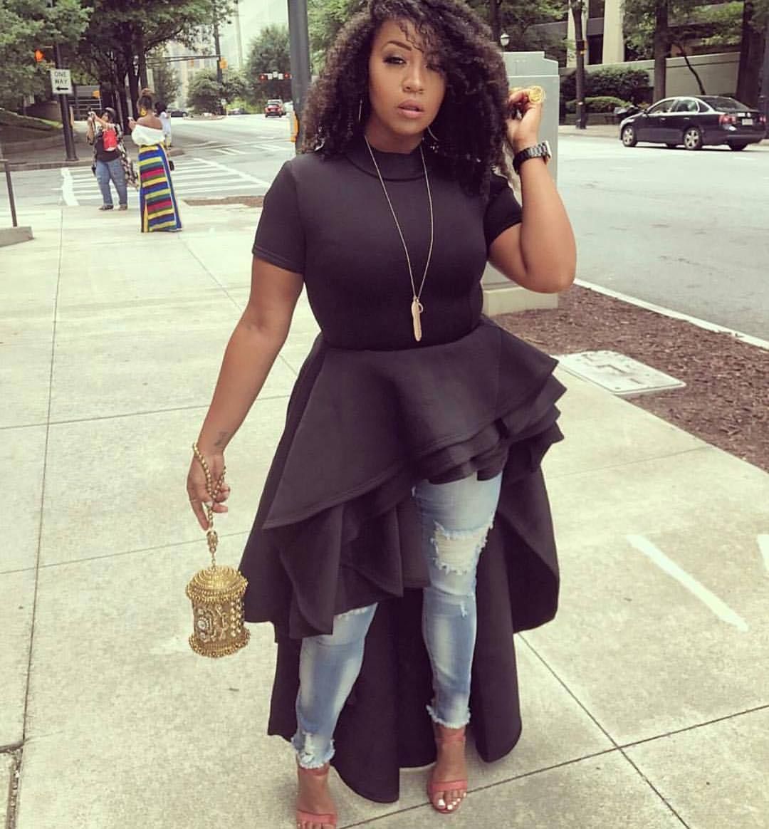 Peplum Ruffle Dress