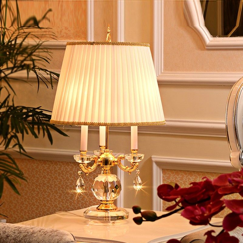 2018 Study Room Modern Crystal Table Lamps Living Bedroom Iron 2018 Study Room Modern Crystal Table Lamps Living Bedroom Iron Chrome Lamp Shades Bedside Design Sample House Sofa Corner Desk Light From