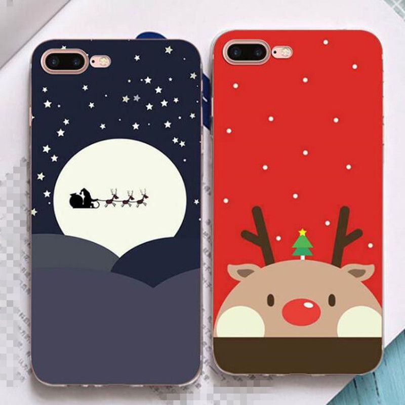 christmas phone cases for iphone7 iphone 7 6 6s plus soft tpu christmas cell phone covers