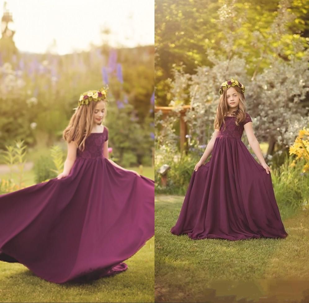 red junior bridesmaid dresses