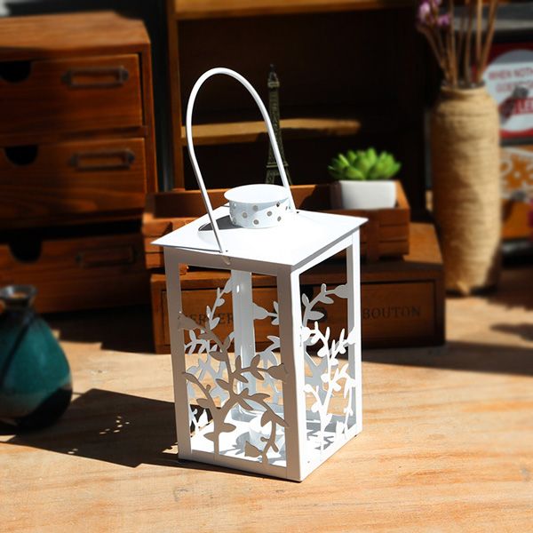 Cheap Vintage Garden Tables White Candle Holders Birdcage Candle Holder