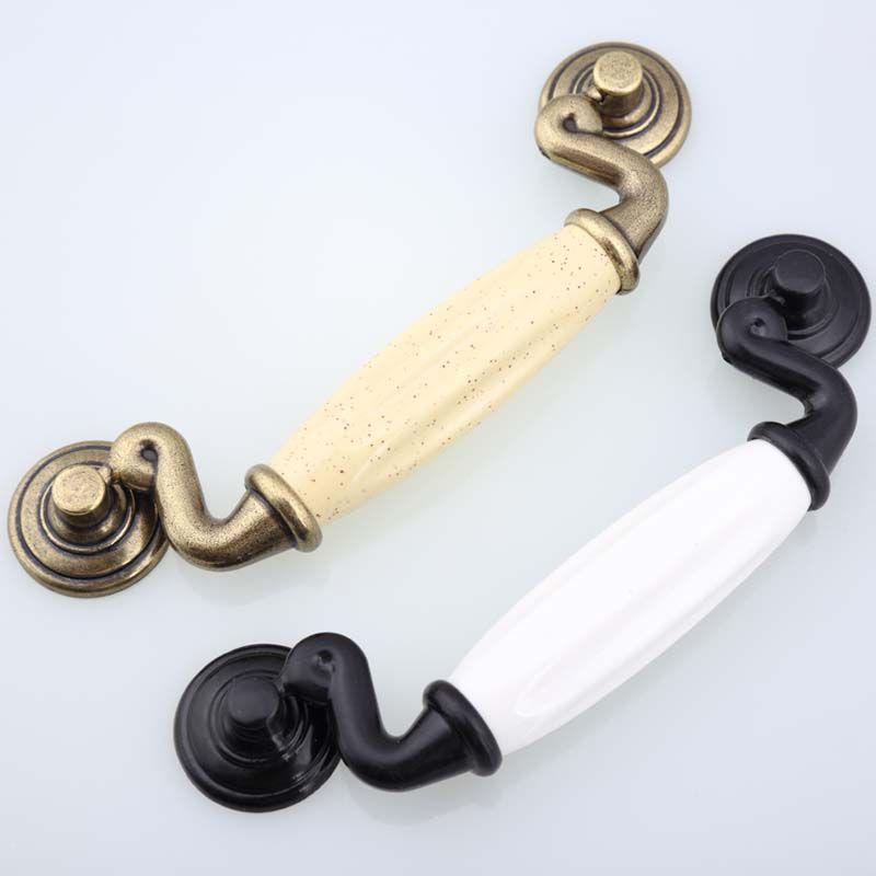 2019 4 5 White Black Drawer Cabinet Pulls Knobs 115mm Bronze Ceram
