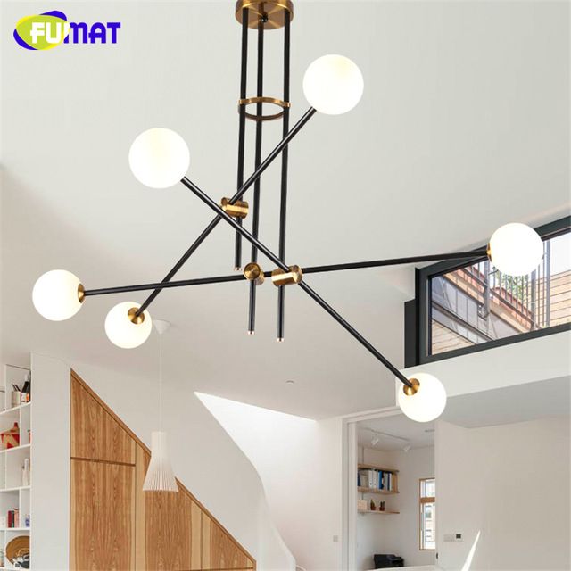 Glass Ball Chandelier Modern Designs Fumat White Glass Ball Chandelier Modern Retro Led Indoor
