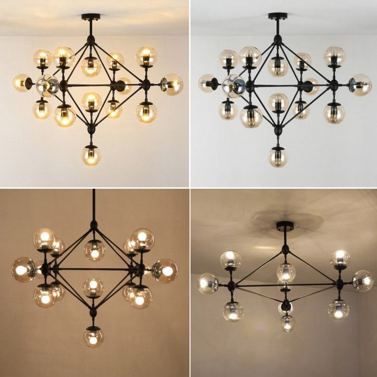 Modo Glass Chandeliers Jason Miller Dna Droplight 5 10 15 21 Heads Dining Room Sitting Hotel Lobby Industry Lighting
