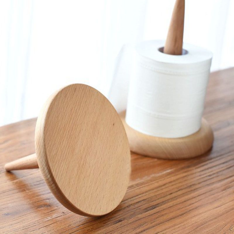 Creative Natural Wood Toilet Tissue Holder Kitchen Creative Natural Wood Toilet Tissue Holder Kitchen Living Room Storage Rack Roll Paper Stand Household Eco Friendly By
