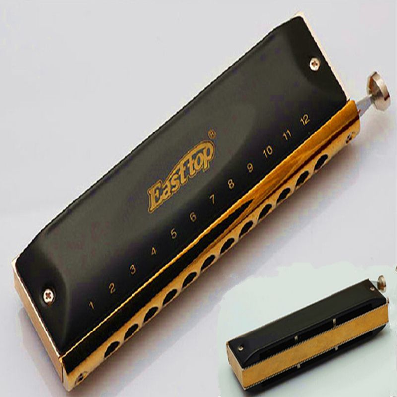 Wholesale Easttop Chromatic Harmonica Brass Comb 12 Hole 48 Tone C