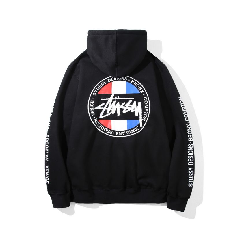 stussy moletom com capuz world tour flags