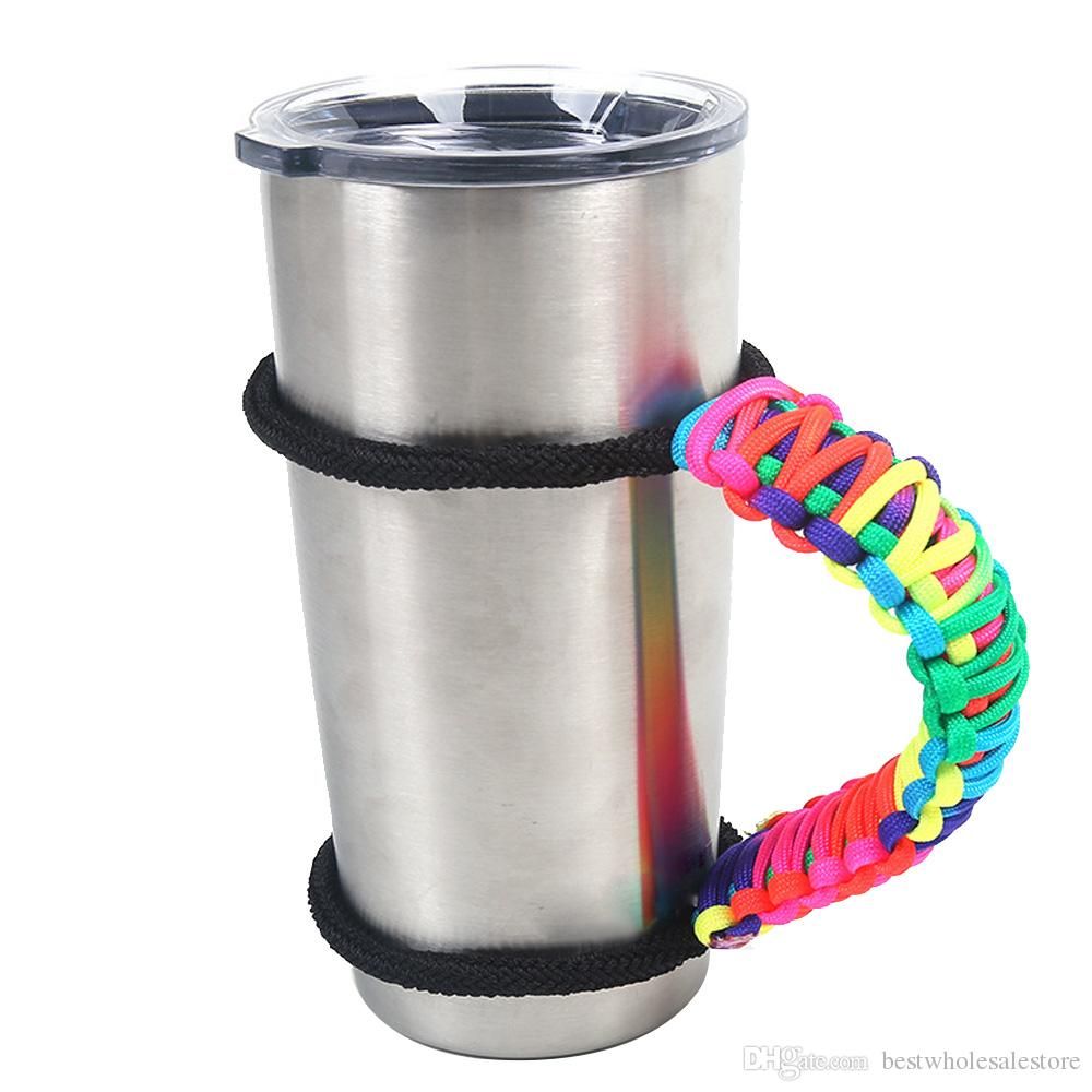 buy 2016 adjustable paracord water bottle cup tumbler handle bottle