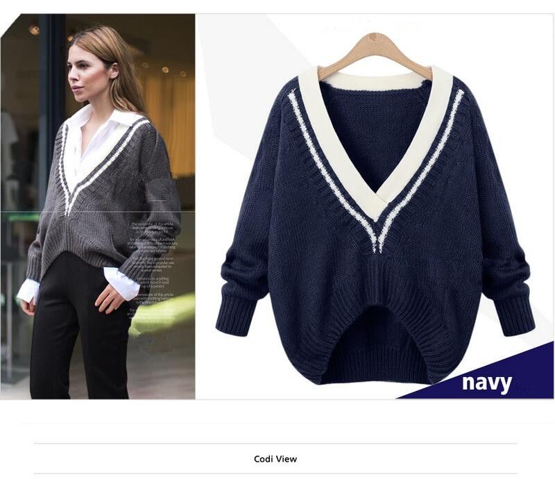 v neck sweater outfit women