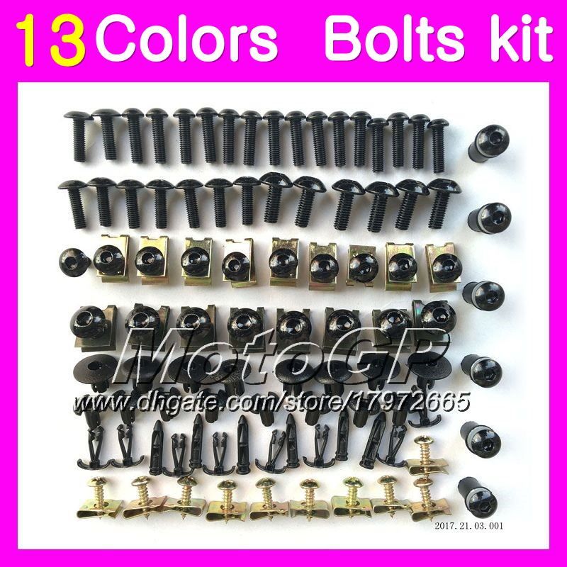 CN CNC Motorcycle Complete Fairing Bolts Kit Bodywork Screws Nuts For Kawasaki