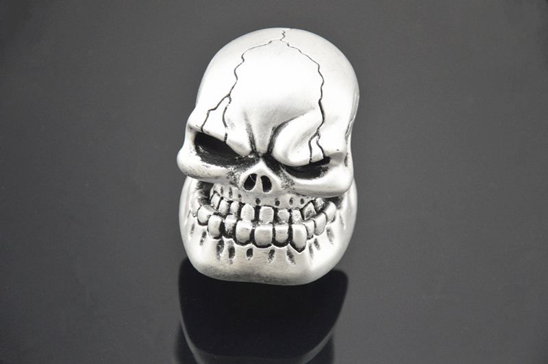 Stick Handbrake Cover Skull Shifter Lever Car Gear Shift Knob Wicked Carved