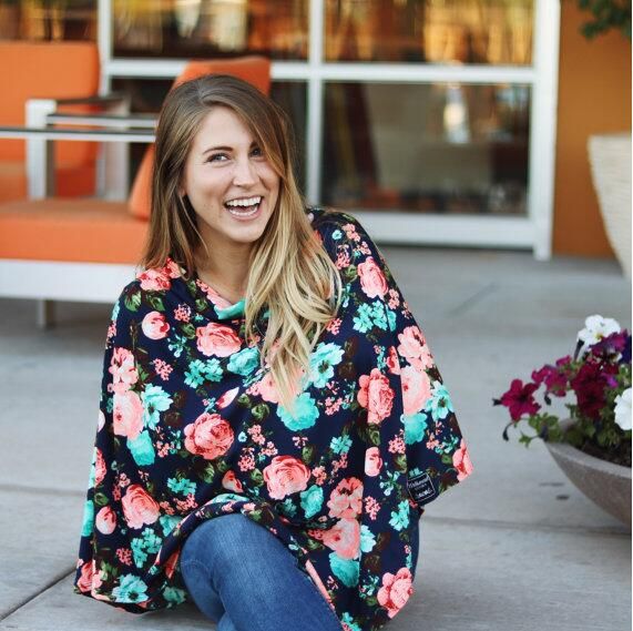 floral nursing cover