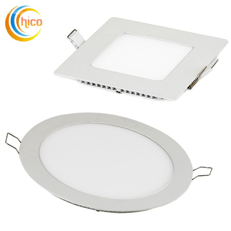 2018 Dimmable Led Recessed Downlights Lamp Super Thin Panel 2018 Dimmable Led Recessed Downlights Lamp Super Thin Panel Lights Round Square Flat Light 6w 9w 12w 15w 18w 24w White Warm From Hico