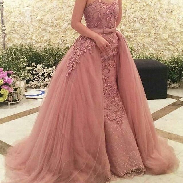  Dark  Pink  Evening Dresses  2019 Plus Size Cheap Sweetheart 