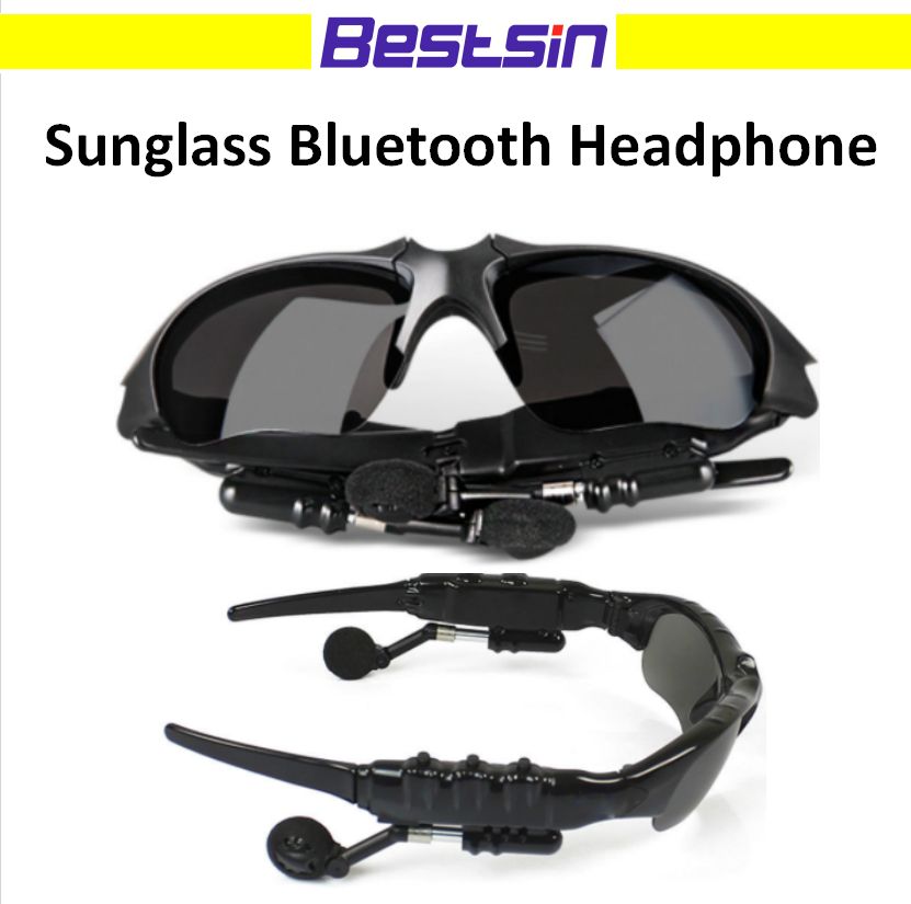 Bestsin Sunglasses Bluetooth Headset Wireless Sports Headphone Sunglass