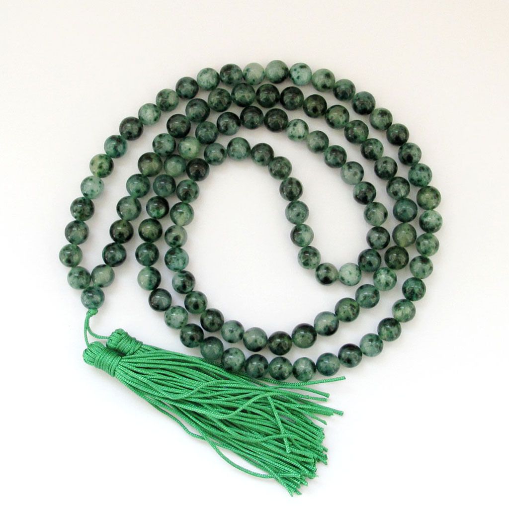 New 8mm Tibet Buddhist 108 Jade Prayer Bea