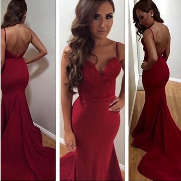 sexy red dinner dress