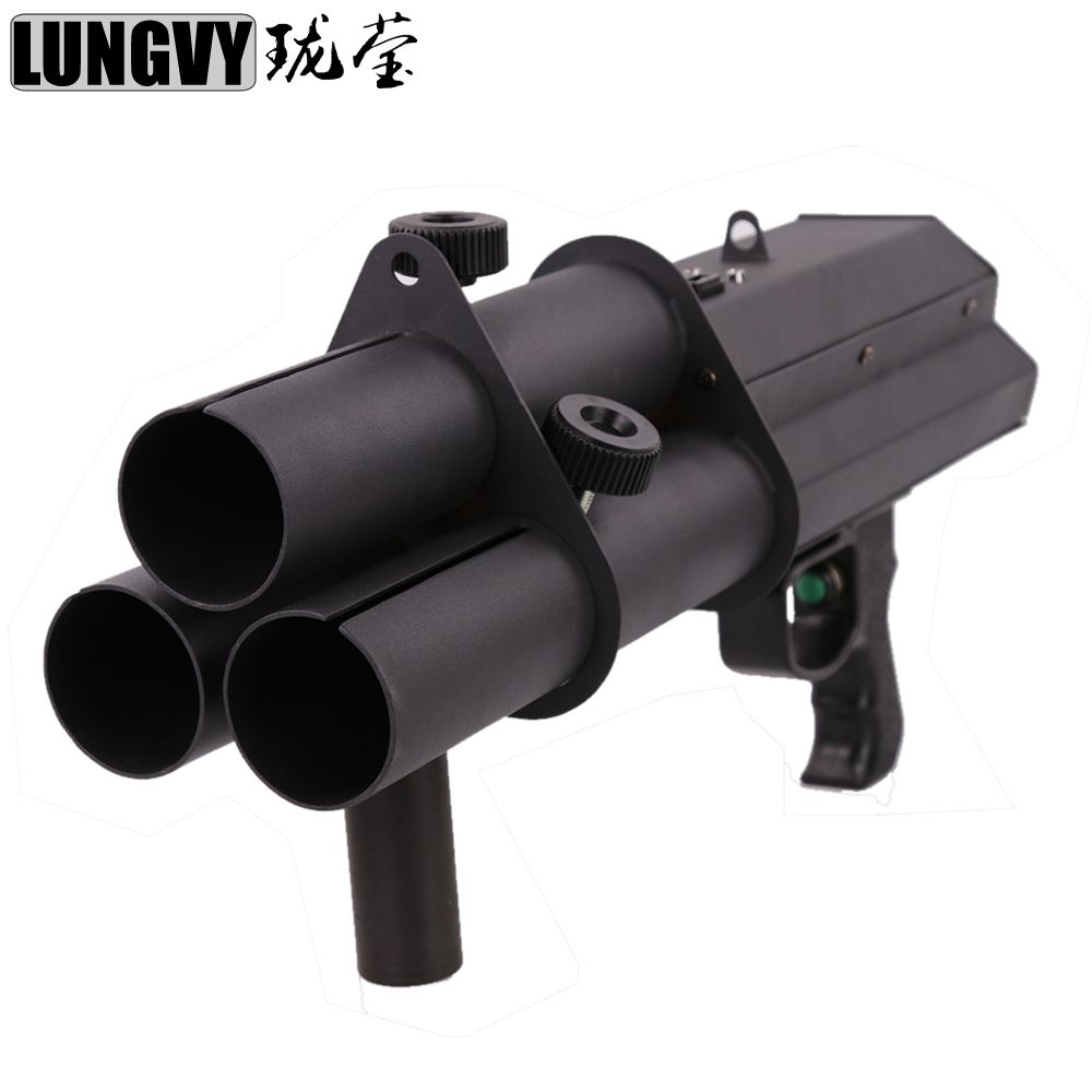2018 3 Shot Confetti Gun Electric Confetti Shot Pistol Gun Hand Control
