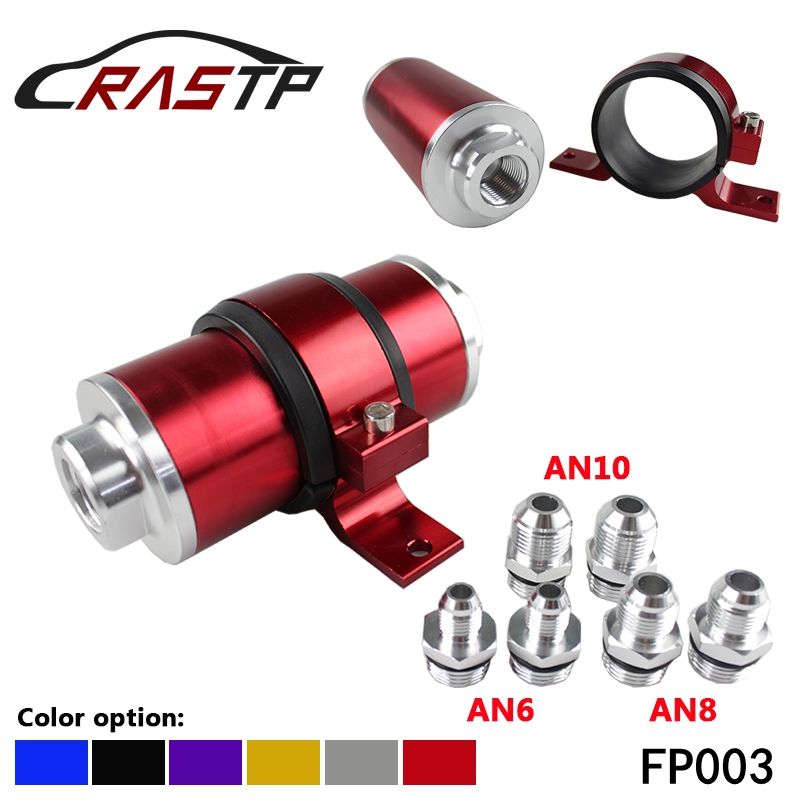 High Flow Universal AN6 AN8 AN10 Aluminum Fuel Filter Motorsport Rally