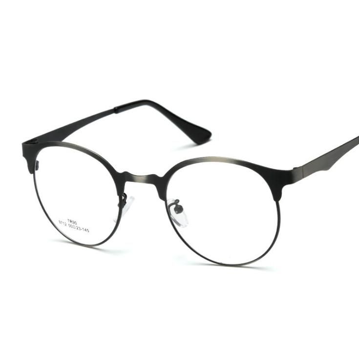 Eye Glasses Frame Alloy Style Unisex Hipster Vintage Retro Classic Half