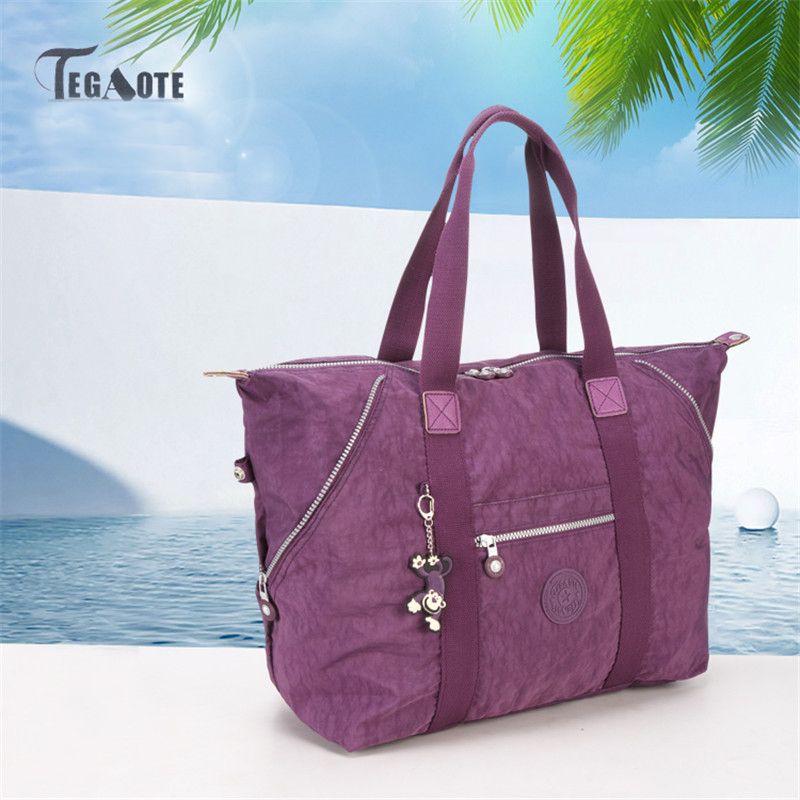 Wholesale Top Handle Bags Handbags Women Famous Brands Nylon Shoulder Bag Solid Female Bags Sac ...