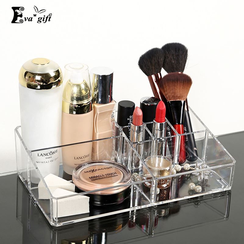 2020 Crystal Acrylic Cosmetic Organizer Clear Makeup Jewelry Cosmetic