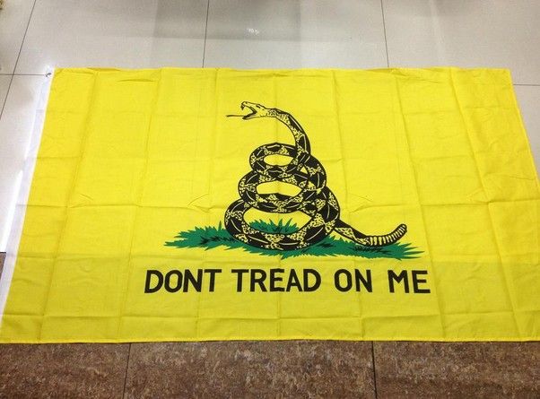 2018 150x90cm dont tread on me gadsden flag yellow snake usa
