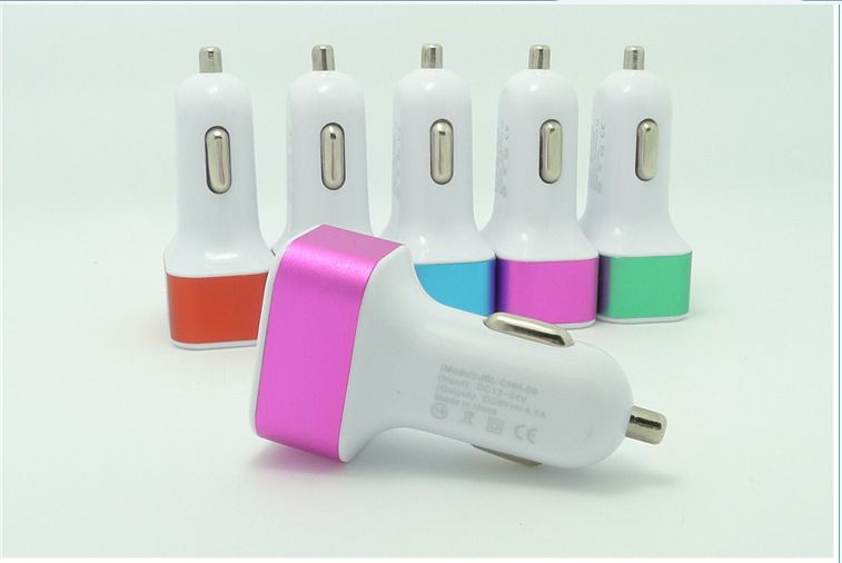 300 pz / lotto universale 4.1A 12V 3 porta USB caricabatteria da auto adattatore iPhone 5 S 6 7 Samsung S4 S5 nota 4 telefono cellulare intelligente
