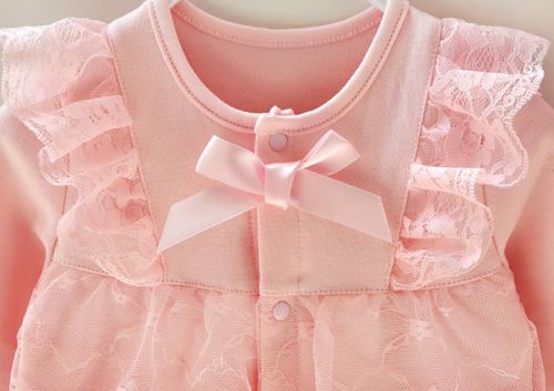 Nouveau-né bébé fille vêtement dentelle Floral Infant princesse jumpsuit coton bébé barboteuse