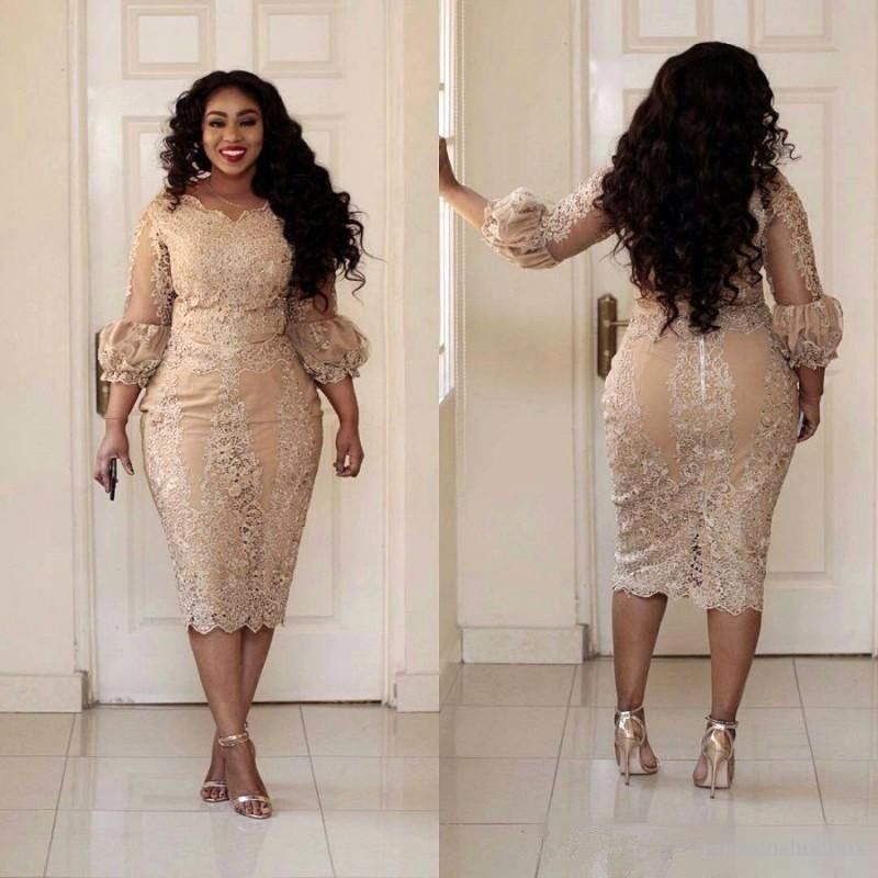 champagne dress plus size