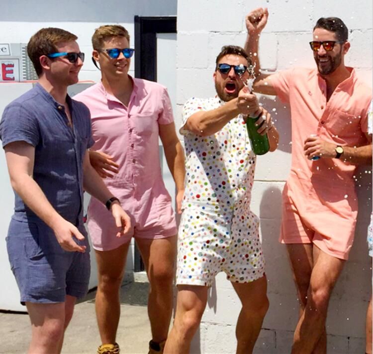 mens summer romper
