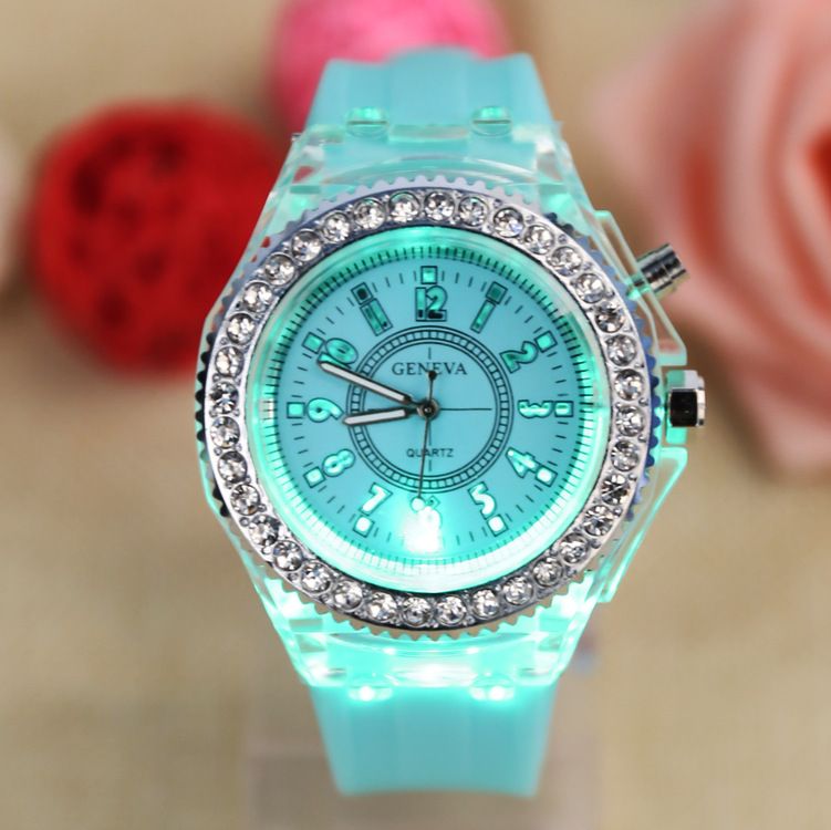 crystal led watch
